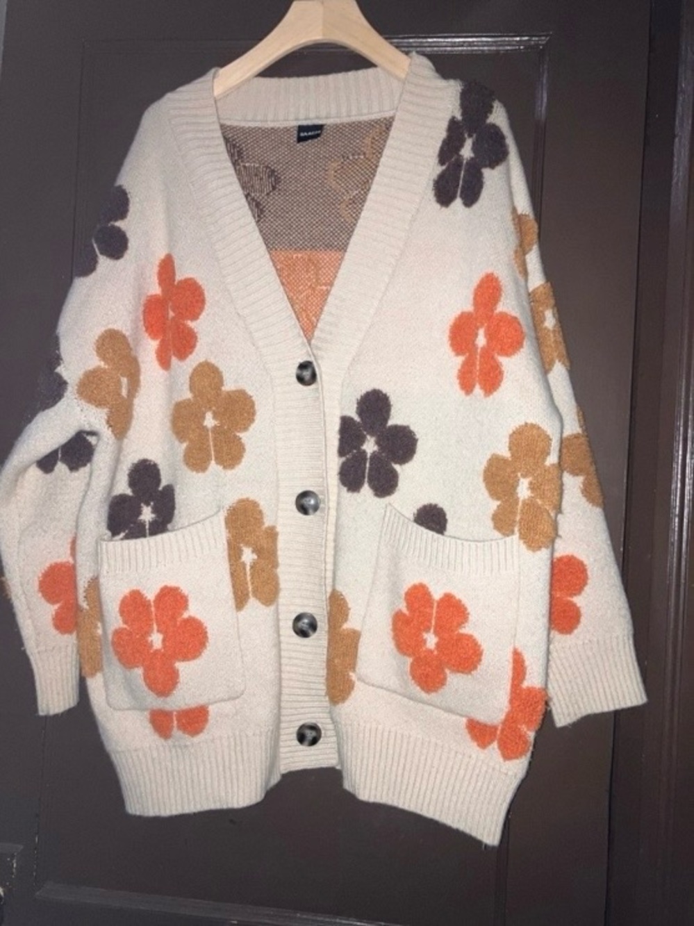 SAACHI Floral Print Button Front Cardigan